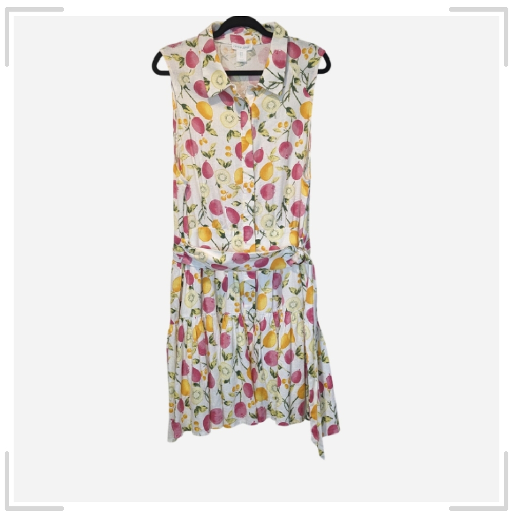 Cynthia Rowley Fruit Dress Size 14 - Picture 4 of 8